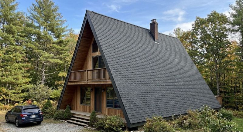 A Frame Roof Installation in Oakland, MD