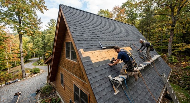 A Frame Roof Repair in Oakland, MD