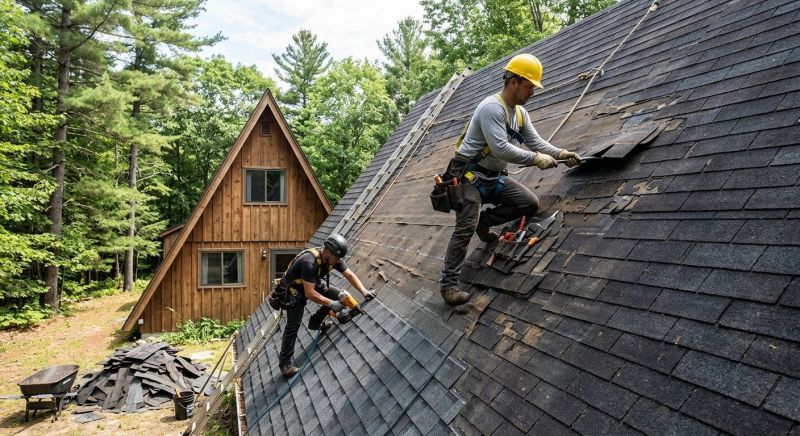 A Frame Roof Repair in Oakland, MD