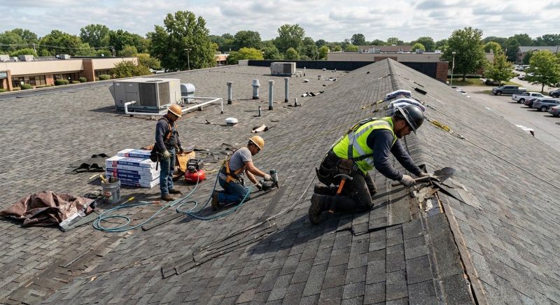 Our team working on Roofing Service projects in Oakland, MD