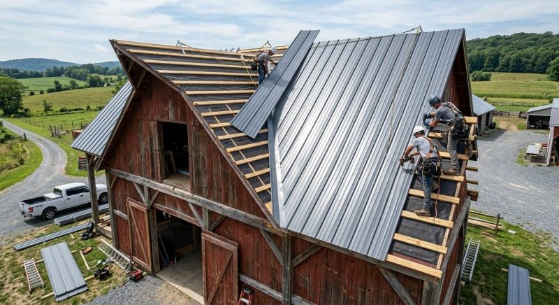 Barn Roof Construction in Oakland, MD