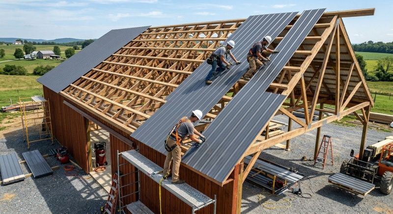 Barn Roof Construction in Oakland, MD
