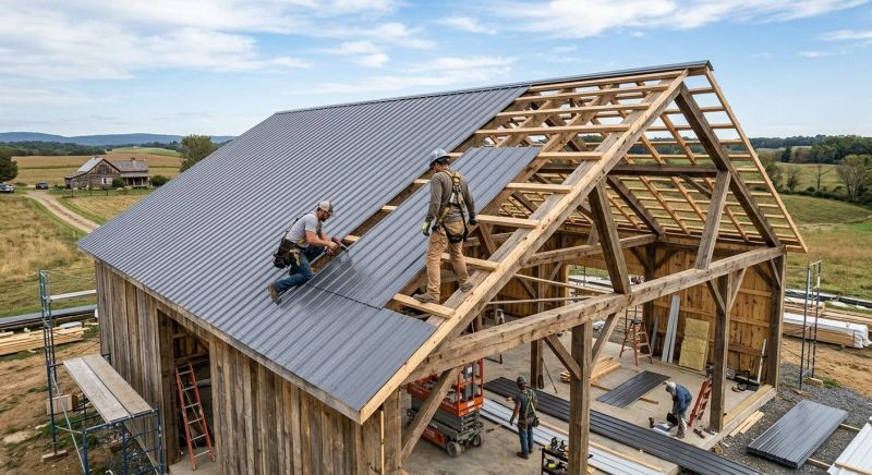 Barn Roof Installation in Oakland, MD