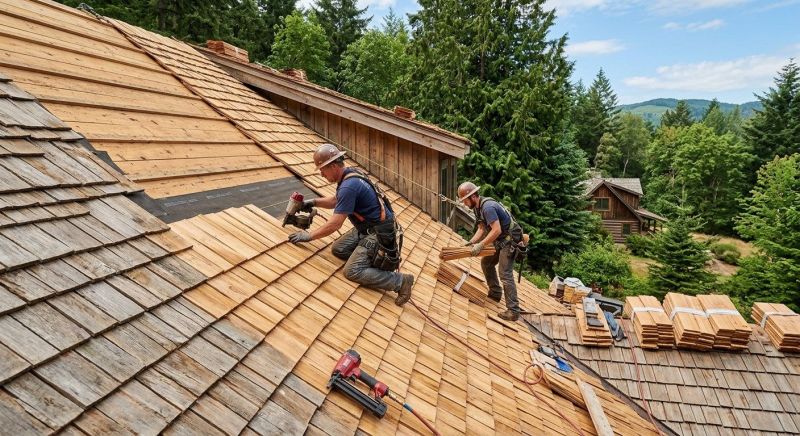 Cedar Shake Roof Construction in Oakland, MD