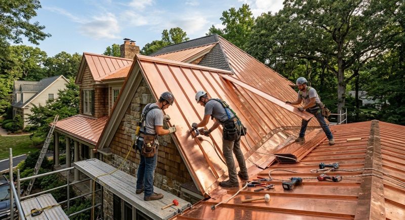Copper Roof Installation in Oakland, MD