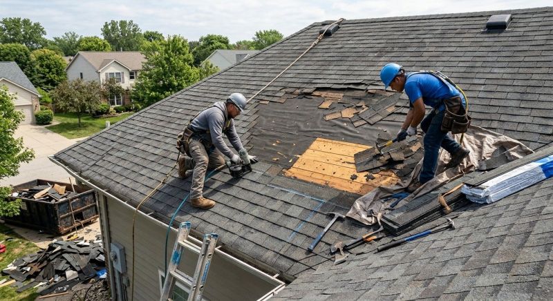 Damaged Roof Repair in Oakland, MD