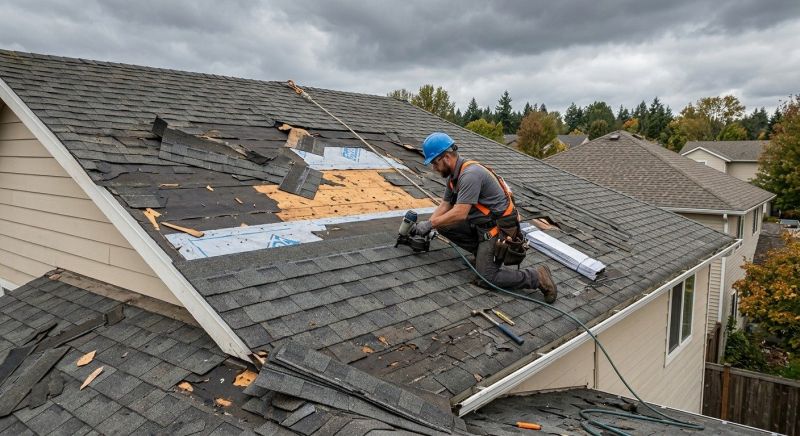 Damaged Roof Replacement in Kingwood, WV