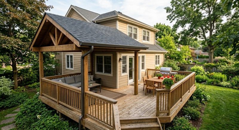 Deck Roof Construction in Oakland, MD