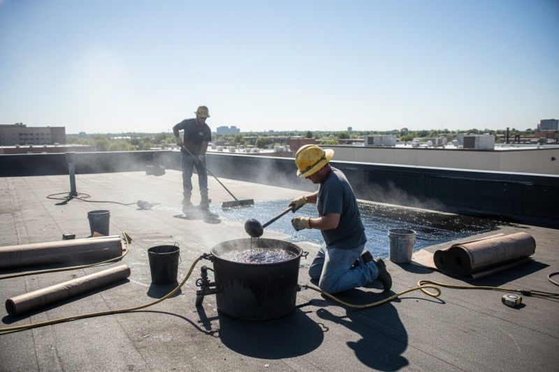 Flat Roof Tar Repair in Oakland, MD