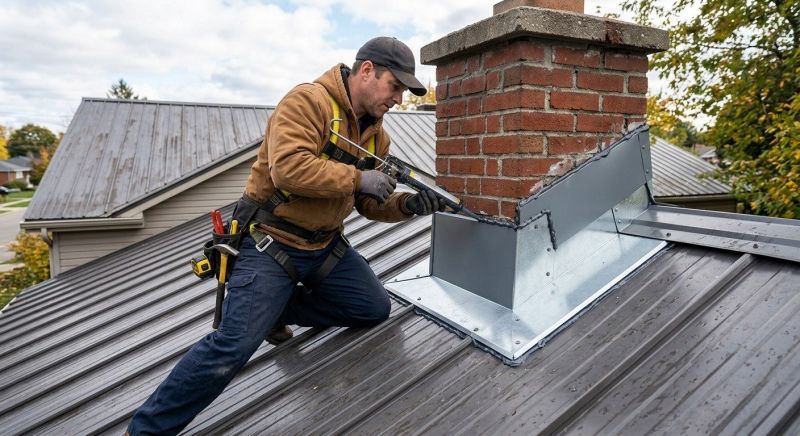 Metal Roof Flashing Repair in Oakland, MD