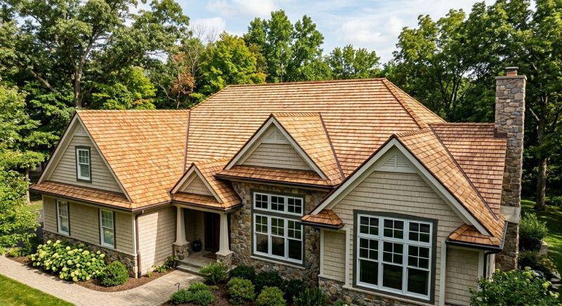 Natural Wood Roof Installation in Oakland, MD