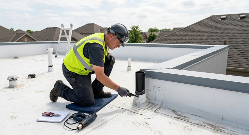 Single Ply Roof Inspection in Oakland, MD