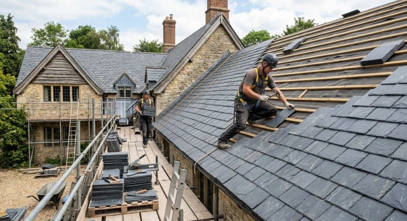 Slate Roof Installation in Oakland, MD