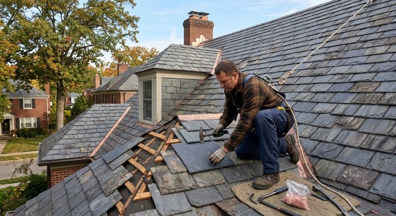 Slate Shingle Replacement in Oakland, MD