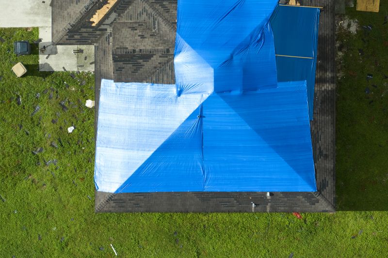 Storm Damage Roof Tarping in Oakland, MD