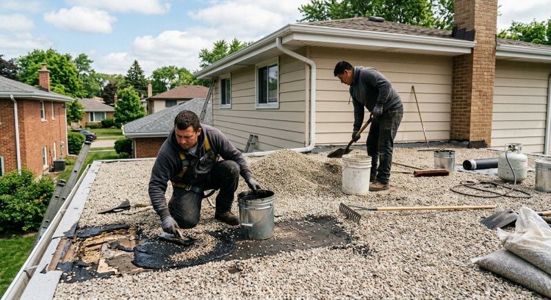 Tar And Gravel Roof Repair in Oakland, MD