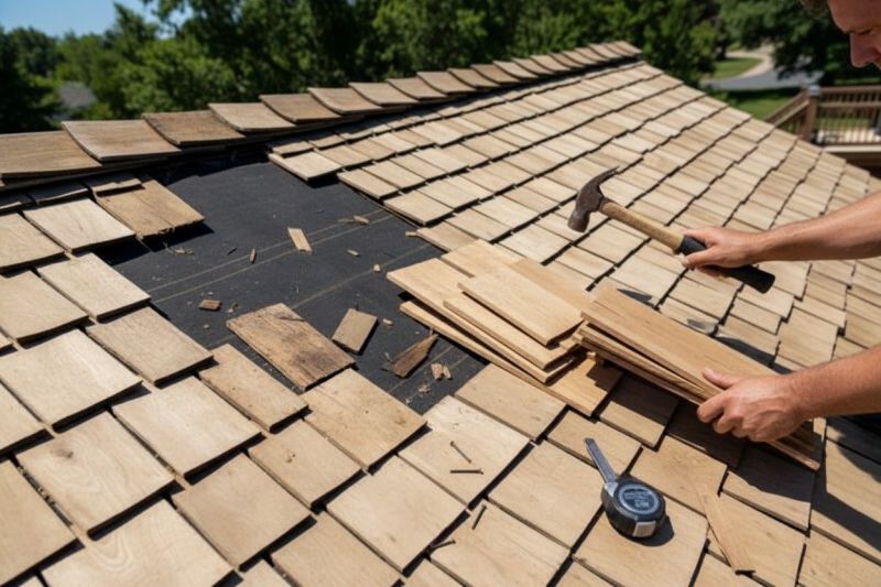 Wood Shake Roof Repair in Accident, MD