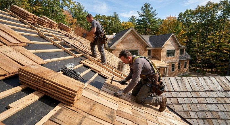 Wooden Roof Installation in Oakland, MD